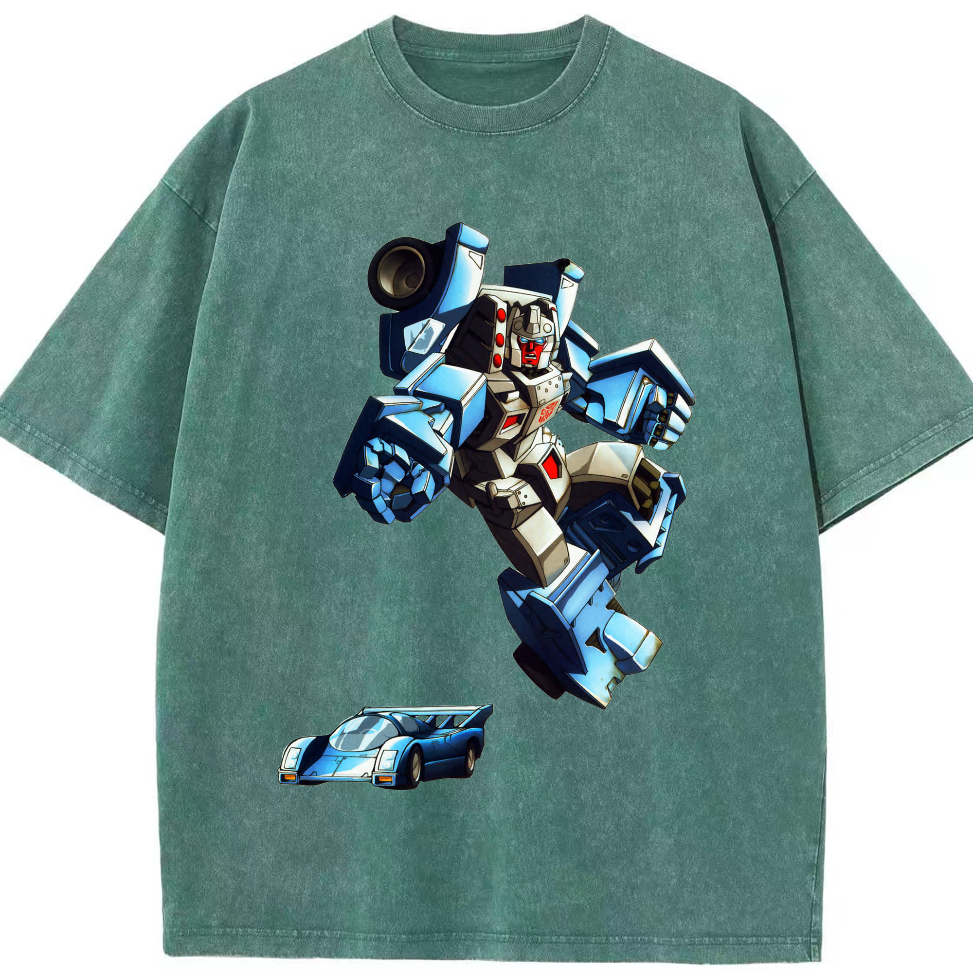 （画像用）  綿100% ヴィンテージ風 半袖Tシャツ（フロントプリント）